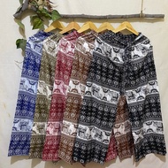 Elephant Pattern Culottes Long Pants Casual Sleep Pants Elephant Pants