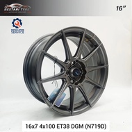 【Installation Available】N719D ADVANTI STORM S1 16 INCH 16X7 4X100 ET38 DGM READY STOCK SPORT RIM