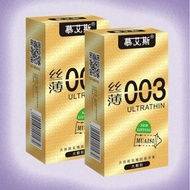 RM. 003 Ultrathin Big Particles Condom Hyaluronic Acid Lubricant Condoms 12pcs/Box - 慕艾丝避孕安全套