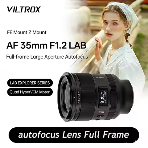 VILTROX Auto Focus Full Frame Camera Lens AF 35mm F1.2 LAB Large Aperture Prime Lens for Sony E Moun