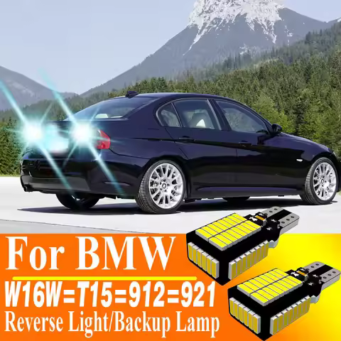 2pcs W16W T15 921 912 LED Canbus Reverse Light Bulb Car Vehicles White 12V Auto Moto Back Up Lamp Fo
