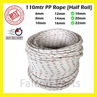 18mm 20mm 22mm PP Rope (Half Roll) Tali PP 110mtr