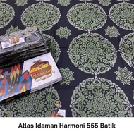 Sarung Atlas Idaman Harmoni 555 Motif Batik Hijau