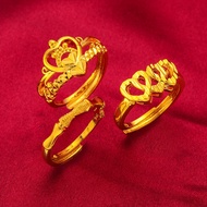 CINCIN / CINCIN EMAS / PEREMPUAN / ADJUSTABLE RING / CINCIN GOLD PLATED /GOLD RING