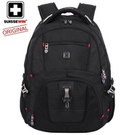 Suissewin Casual Large Capacity Waterproof Laptop travel Business backpack