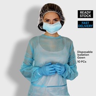 Isolation Gown (AAMI Level 2) x 10 Pieces, Isolation Gown, Disposable Medical Gown