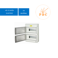 Vỏ Tủ Điện - Vỏ Tủ Phân Phối Điện SUNTREE 24 Đường - 24 CB ĐƠN