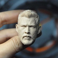 §∞ ∝∞ 1/6 Scale Unpainted Thor Head Carving Fit 12'' Figure Body