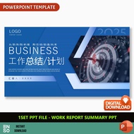 1-Set PPT Business Work Plan PowerPoint Template | PPT Editable High Quality Template (SW1060)