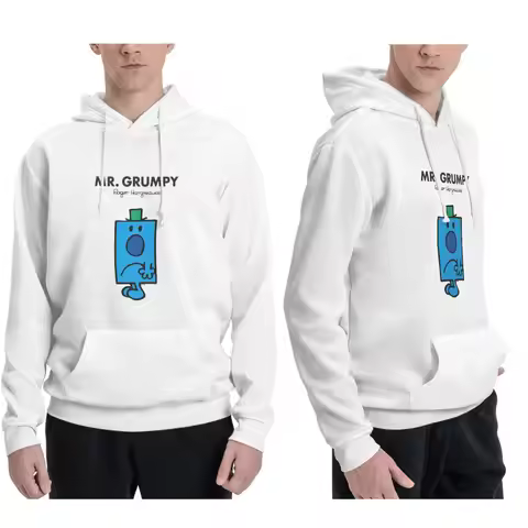Mr. Grumpy Hoodies Men Women Casual Pullover Sweatshirts Fashion Long Sleeve Hooded Autumn Winter