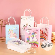Unicorn paper bag/unicorn motif paper bag/Birthday souvenir bag/Gift bag