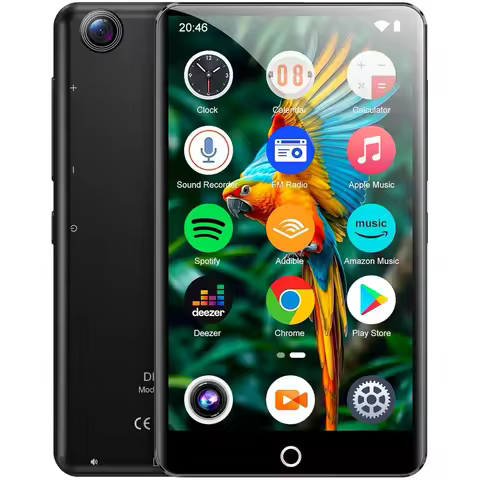 80GB（16GB+64GB） MP3 Player with Bluetooth and WiFi, MP3 Player with Rear Camera, Android Mp4 Mp3 Pla