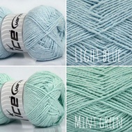 ICE YARN (Cotton Light) 100% Cotton yarn for knitting/crochet/craft