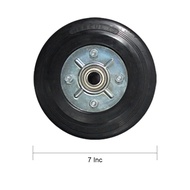 Caster Wheels Trolley Wheels Rubber Wheels 7 Inch