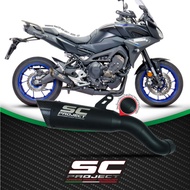 SC-Project ท่อไอเสียสำหรับ YAMAHA TRACER 900 (2017 - 2020) - GT | 3-1 S1 Muffler matt black painted