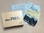 Nikon FM3A 銀色菲林相機 有箱說