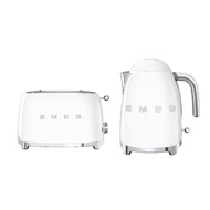 Smeg Breakfast Set Kettle KLF03WHUK + Toaster TSF01WHUK  (White)