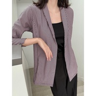 Kadaka O-0143 Houndstooth Stretch Blazer