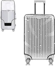 PVC Zippered Clear PVC Wheel Suitcase Covers Protectors Soft Side Waterproof Dustproof Case for Whee
