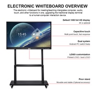55 inch 65 inch HD Win / Android interactive touch screen whiteboard LED smart board for classrooms 