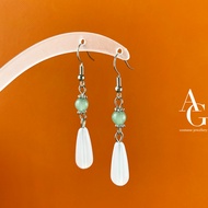 ACACIA GEMS, Costume Jewellery, Dangle Earrings, Faux Jade