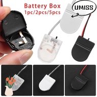 UMISTYDREAM9IQ0 1/2/5pcs Button Coin Cell 3 Colors With ON/ Switch 3V Battery Storage Box