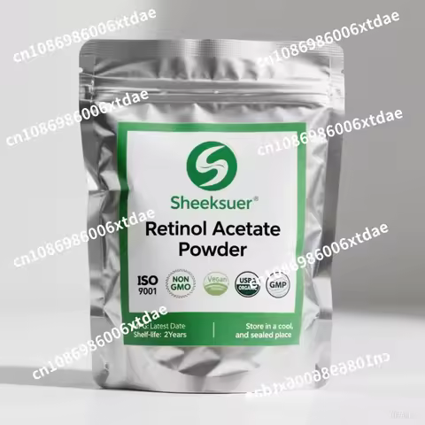 Hot Supply Retinol Acetate Powder/Vitamin A Acetate Powder Cosmetic Raw Material
