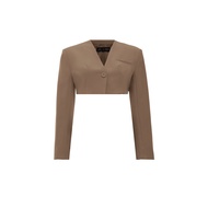 Áo Blazer JM Dress Design croptop tay dài cổ V 5B14.2208PL