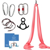 Aerial Silks Starter Kit - Durable 9 Yards of Aerial Yoga Hammock with Hardware & Guide - Aerial Swi