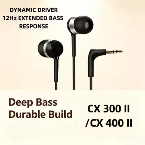 CX300II CX400II 2026 Ergonomic Wired in Ear High Resolution Headphones High Quality Sound for PC Lap
