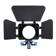 Mini Matte Box with 15mm Rail Rods Camera Lens Matte Boxes for Canon Nikon Sony Fujifilm Olympus Pan