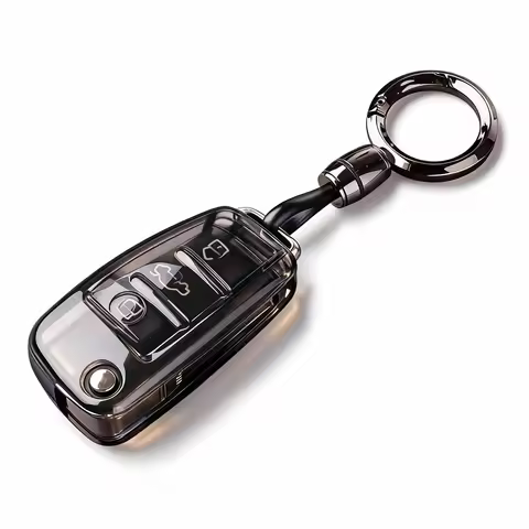 Key Caps Cover For Audi A3 8v 8p III A1 A4 B7 Rs3 A6 C6 Q2 Q3 Q7 TT Car Key Holders Organizer Keycha