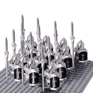 13Pcs Gondor Battle Spearman Body Gurad Infantry VS Roman Solider Eomer Rohan Warriorr Figures