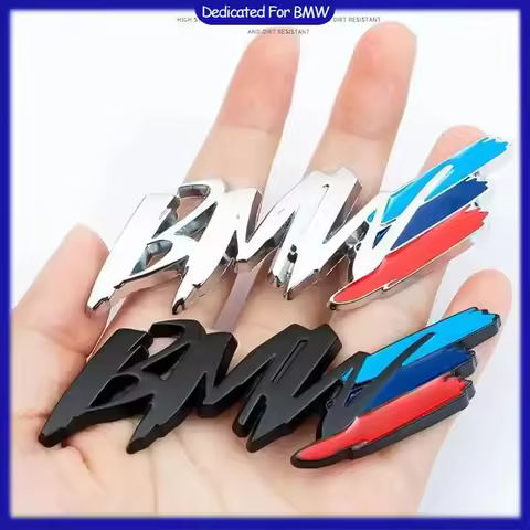 Metal BMW Badge Stickers Body Trunk Decoration Accessories For BMW M Power Performance F10 F31 E36 E