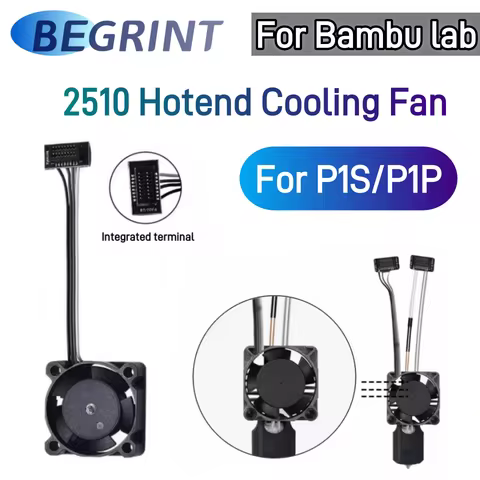 For Bambu Lab P1 Series High Quality Cooling Fan 2510 High Speed Cooler Fans Fit Bamboo bambu lab P1