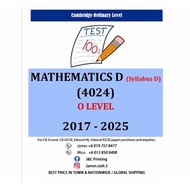 O Level MATHEMATICS (SYLLABUS D) (4024) 2017-June/Nov 2025 (Paper 1,2)