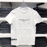 Calvin Klein /CK Men's Simple Logo Casual All-match Round Neck Short Sleeve T-Shirtminimalist wallet