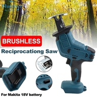 100mm Cutting Depth in Plastic Cordless Reciprocating Saw for Makita 18V Battery