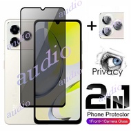 ZTE Blade A76 4G 2in1 Private Screen With Lens Film For ZTE Blade A76 BladeA76 4G 5G Privacy Screen 