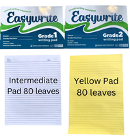 Grade 1, 2, 3, 4 Pad Paper / Intermediate pad paper /  Yellow pad paper / School supply / school sup