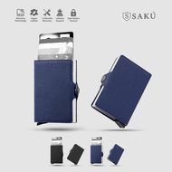 Saku - Dompet Kartu Pria Wanita Anti Rfid Card Holder Mini Smart Wallet Textured