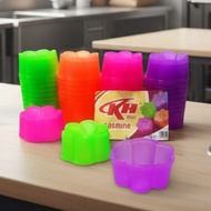 4 Dozen Non-Stick Jasmine Flower Pattern Agar & Jelly Molds, Beautiful Results