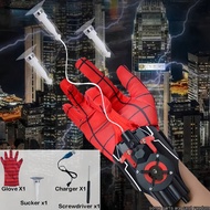 1 Set Kids Superhero Role Play Blaster Toy With Gloves And Suction Cups Rechargeable Web Shooter, 3 