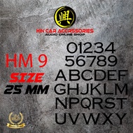 NUMBER PLATE MOTOR 2D / NOMBOR PLAT MOTOSIKAL 2D / NUMBER PLATE / NOMBOR PLAT (TULISAN DALAM / TULIS
