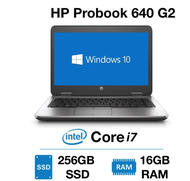 HP ProBook 640 G2 laptop | Intel Core i7-6600U |16GB DDR4 Memory | 256GB M.2 SSD | DP, VGA, USB 3 .0 |Win 10 Pro