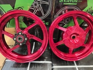 ล้อแม็ก 12นิ้ว CNC LEAD-125 /4 V.หน้า 2.50x12 หลัง 2.75x12 ขอบ12 ล้อแม็ค คู่ LEAD125 เลือกสีได้