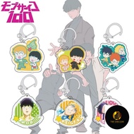 Mob Psycho Anime Keychain Women Kageyama Shigeo Reigen Arataka Ekubo Key Chain Man Cute Acrylic