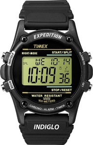 Timex Mens T5K463 Expedition Atlantis 40mm Black Resin Strap Watch