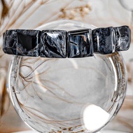 【無盡迴圈】納米比亞 風暴活彩藍彼得石 水晶手排手串