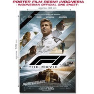 F1 Film Poster - original Indonesian regular one sheet, size 68 x 100 cm